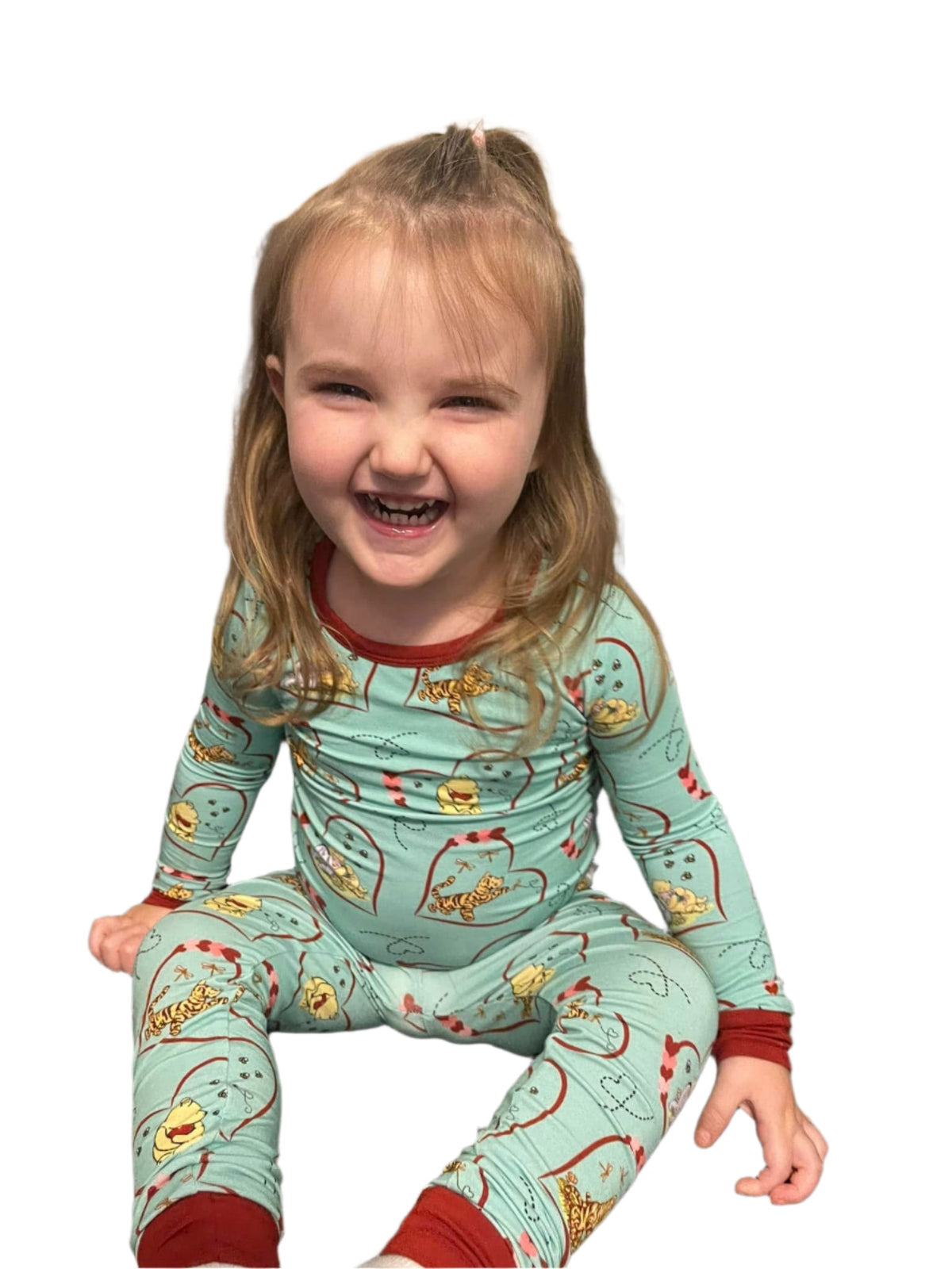 Dragonfly Dreams Bamboo In Love With Pooh 2 Piece Pajama Set