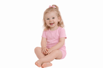 Miller & Co. In The Pink, Bamboo Two Piece Short Sleeve & Shorts Pajama Set - 