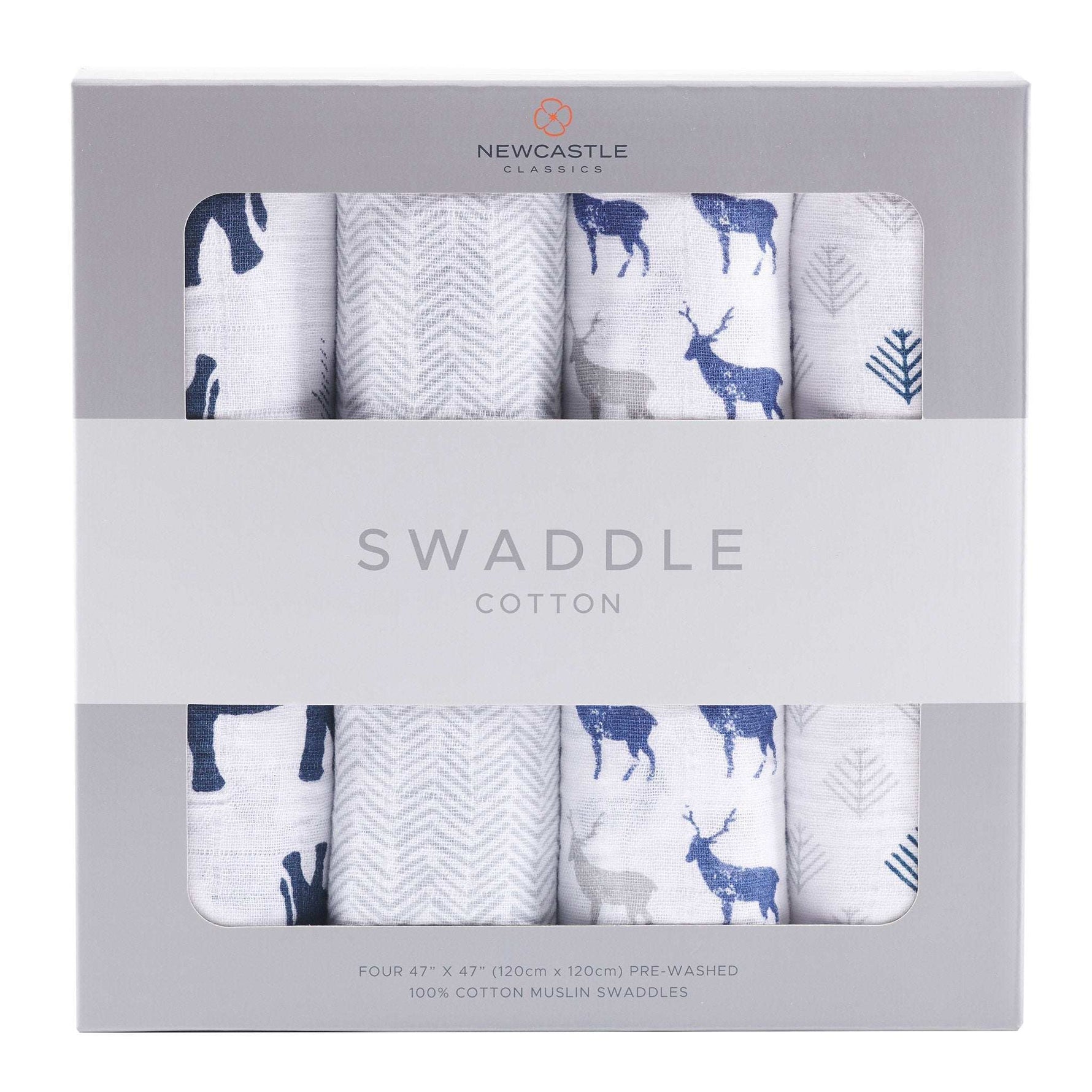 Newcastle Classics In The Wild Cotton Muslin Swaddles with Breathable Softness for Babies - Baby & Toddler > Swaddling & Receiving Blankets > Swaddling Blankets Cotton Swaddle