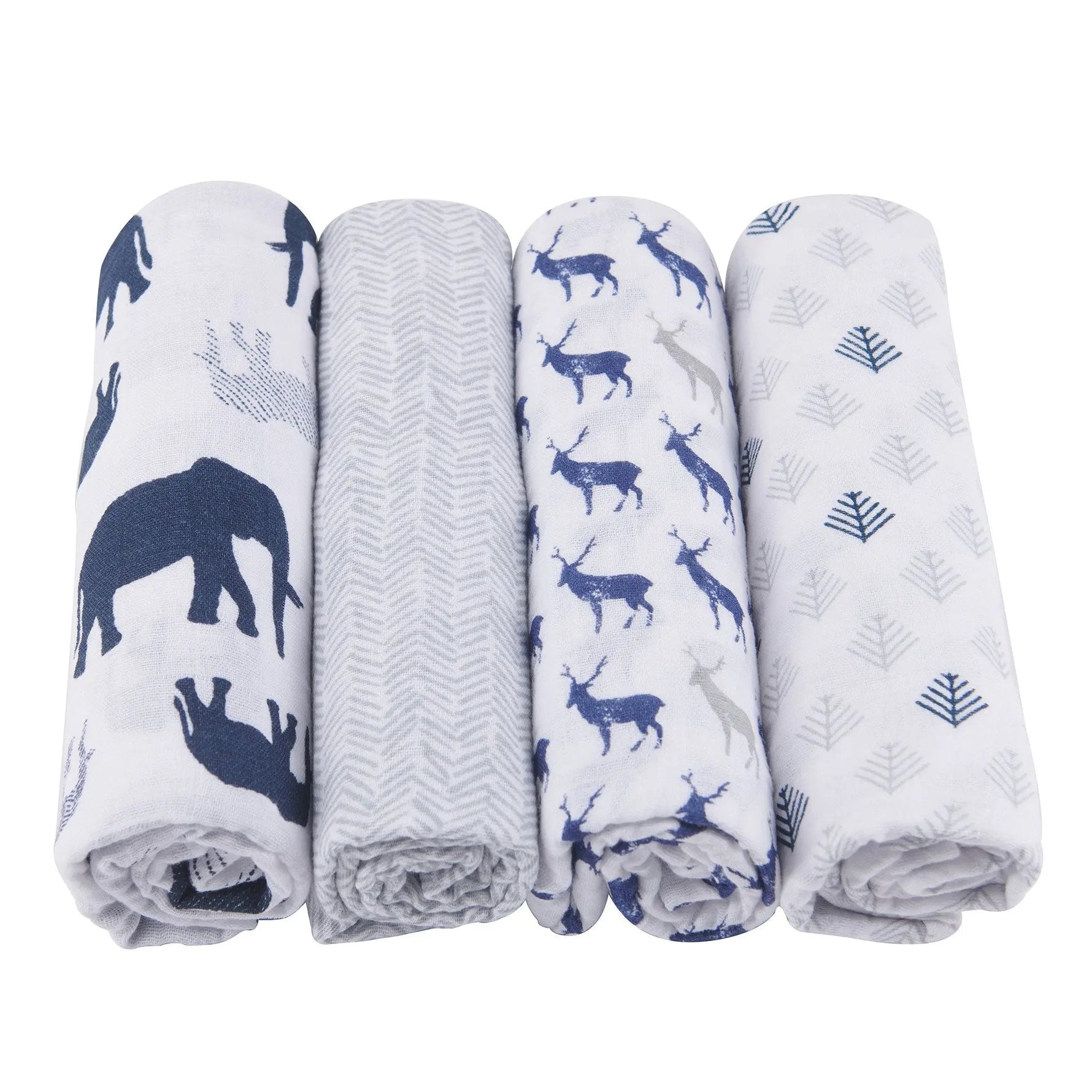 Newcastle Classics In the Wild Cotton Muslin Swaddle 4PK - 