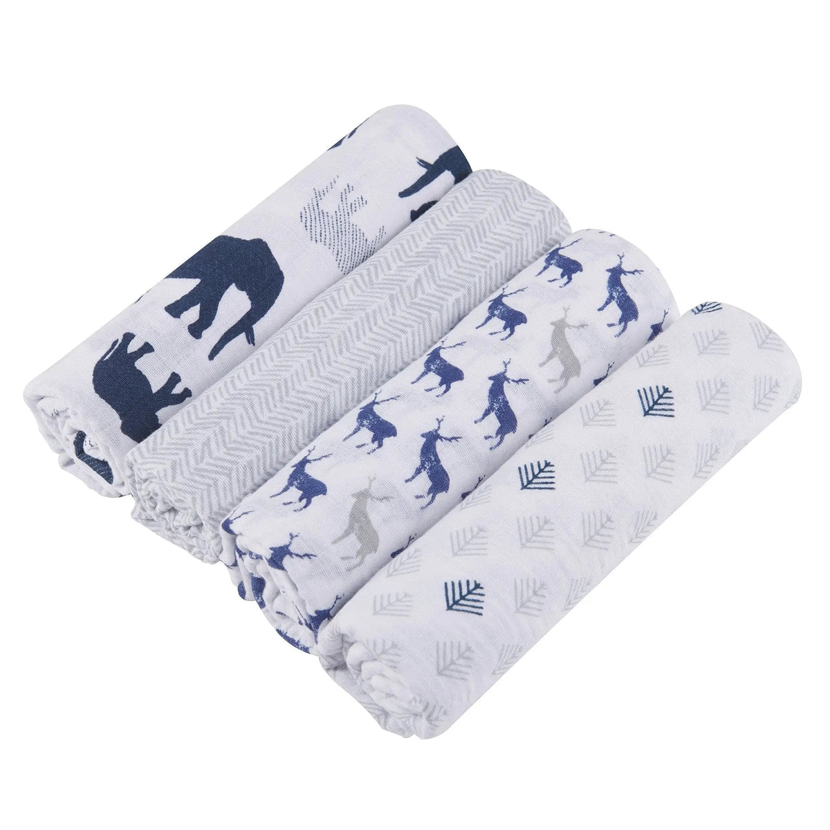 Newcastle Classics In the Wild Cotton Muslin Swaddle 4PK - 