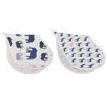 Newcastle Classics In The Wild Elephant Cotton Burp Cloth Bibs with Absorbent Fabric for Babies - Baby & Toddler > Nursing & Feeding > Burp Cloths Heart Bib