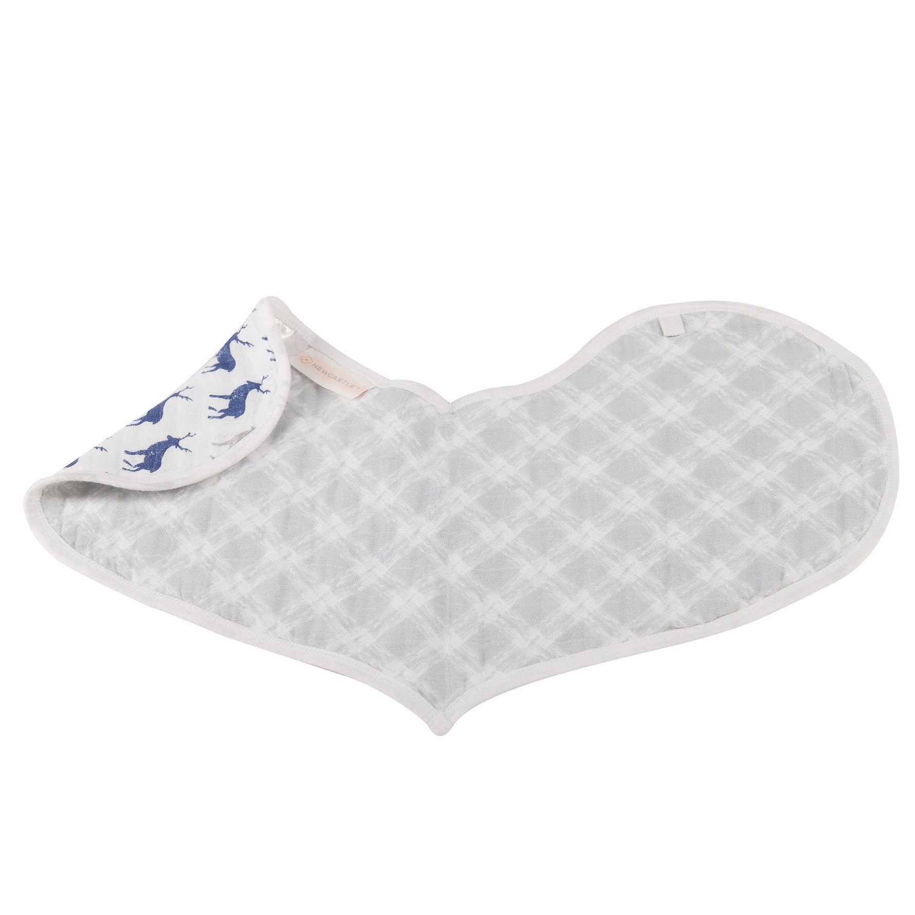 Newcastle Classics In The Wild Elephant Cotton Burp Cloth Bibs with Absorbent Fabric for Babies - Baby & Toddler > Nursing & Feeding > Burp Cloths Heart Bib
