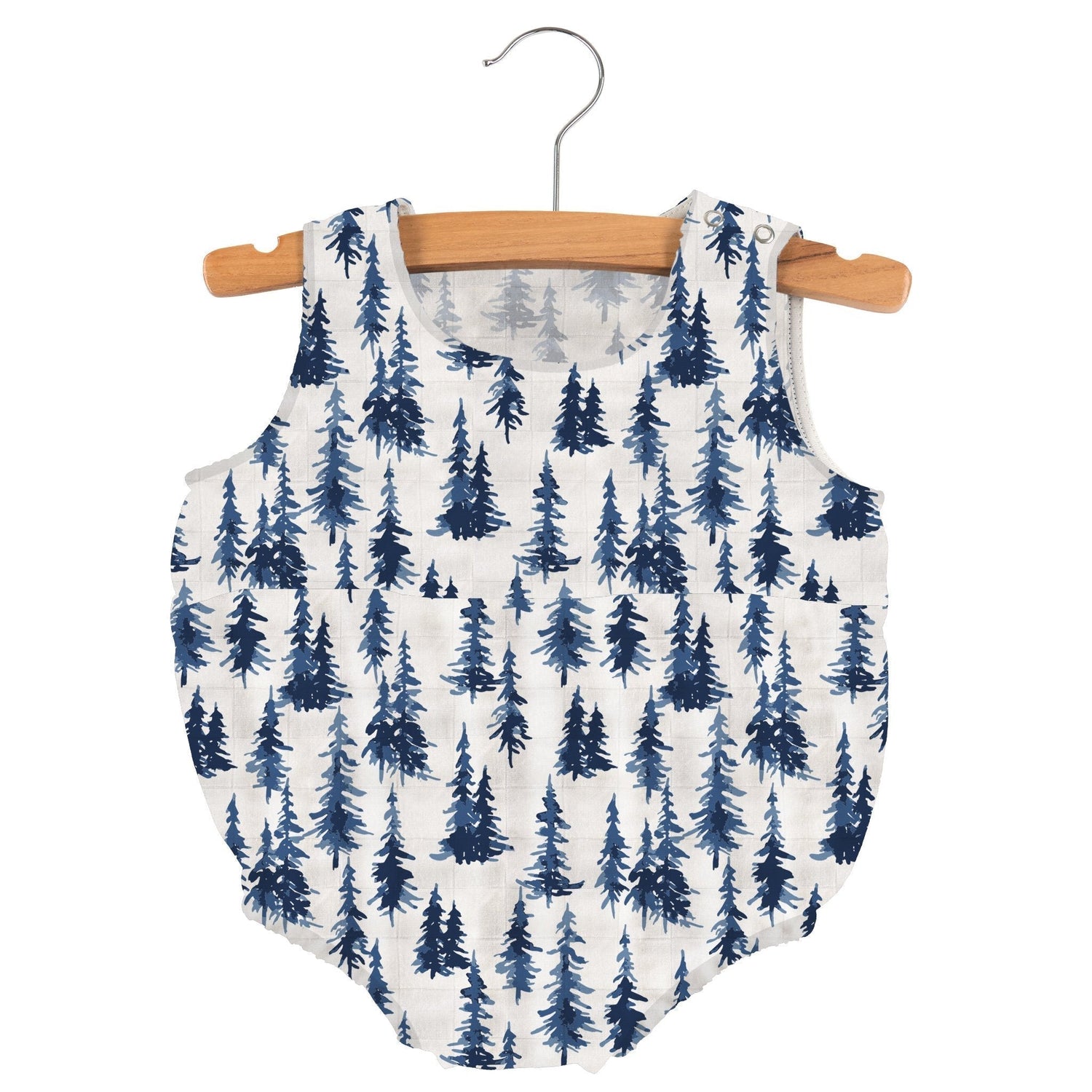 Newcastle Classics Indigo Forest Bamboo One Piece Diaper Outfit for Comfortable Babies - Apparel & Accessories > Clothing > Baby & Toddler Clothing > Baby One-Pieces Clothing