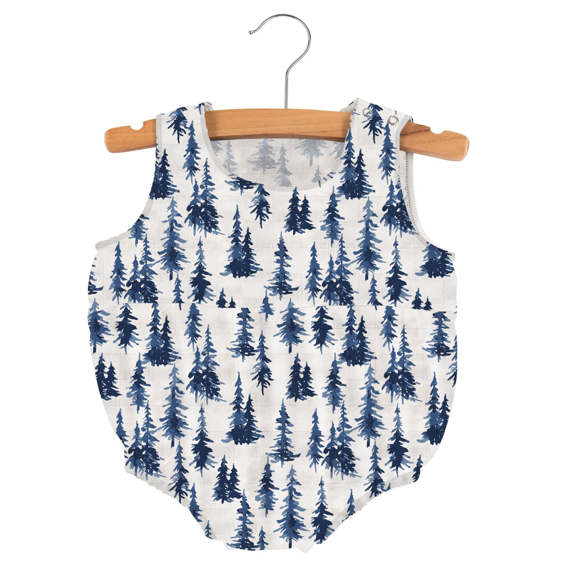 Indigo Forest Bamboo Newcastle Mini Bubble One Piece Diaper Outfit Newcastle Classics