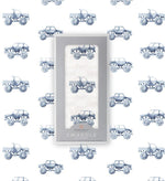 Newcastle Classics Indigo Monster Trucks Cotton Swaddle Blanket for Comfortable Babies - 