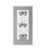 Newcastle Classics Indigo Monster Trucks Cotton Swaddle Blanket for Comfortable Babies - Baby & Toddler > Swaddling & Receiving Blankets > Swaddling Blankets Cotton Swaddle