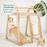 Goodevas Indoor Playground for Children - 7in1 Playground + Swings Set + Slide Board + Art Set - 