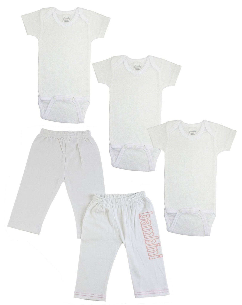 Infant OneziesExpertly crafted from 100% cotton fabric, these Bambini Short Sleeve One Piece and Track Sweatpants provide optimal comfort and mobility for new mothers and their inEveretts Place: Online Boutique 