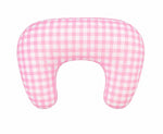 Pink Gingham Nursing Pillow Cover by Little Mae & Co