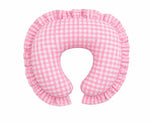 Pink Gingham Nursing Pillow Cover by Little Mae & Co