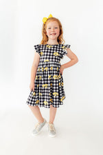 Mila & Rose ® Iowa Plaid Tigerhawk Flutter Twirl DressEveretts Place