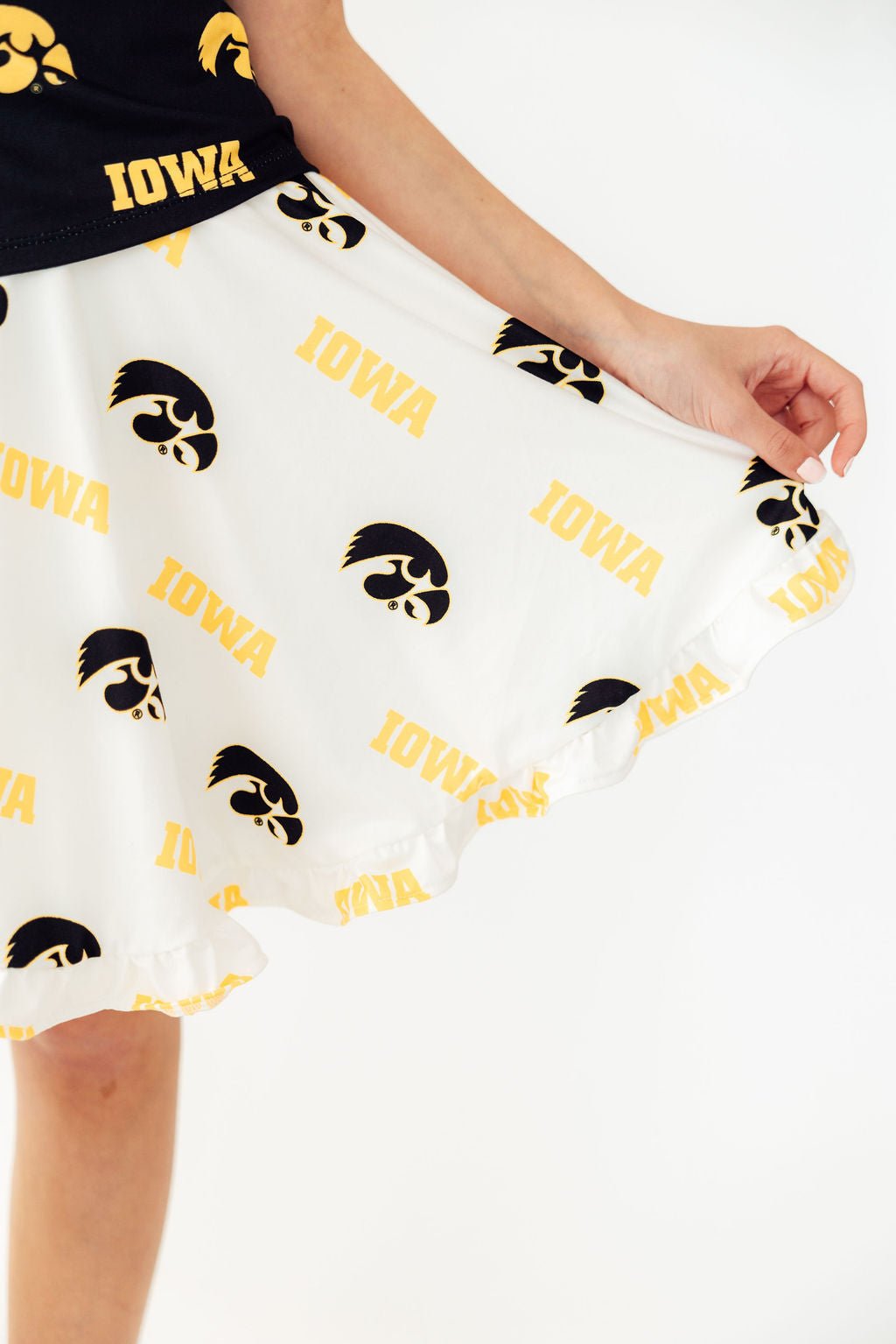 Mila & Rose ® Iowa White Tigerhawk Twirl Skort Everetts Place