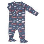 Sweet Bamboo Ironman Zipper Footie - 