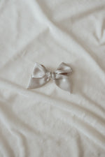 Little Mae & Co Ivorie Bow Clips Ivory Satin Hair Accessories For Girls - Everetts Place Boutique - 