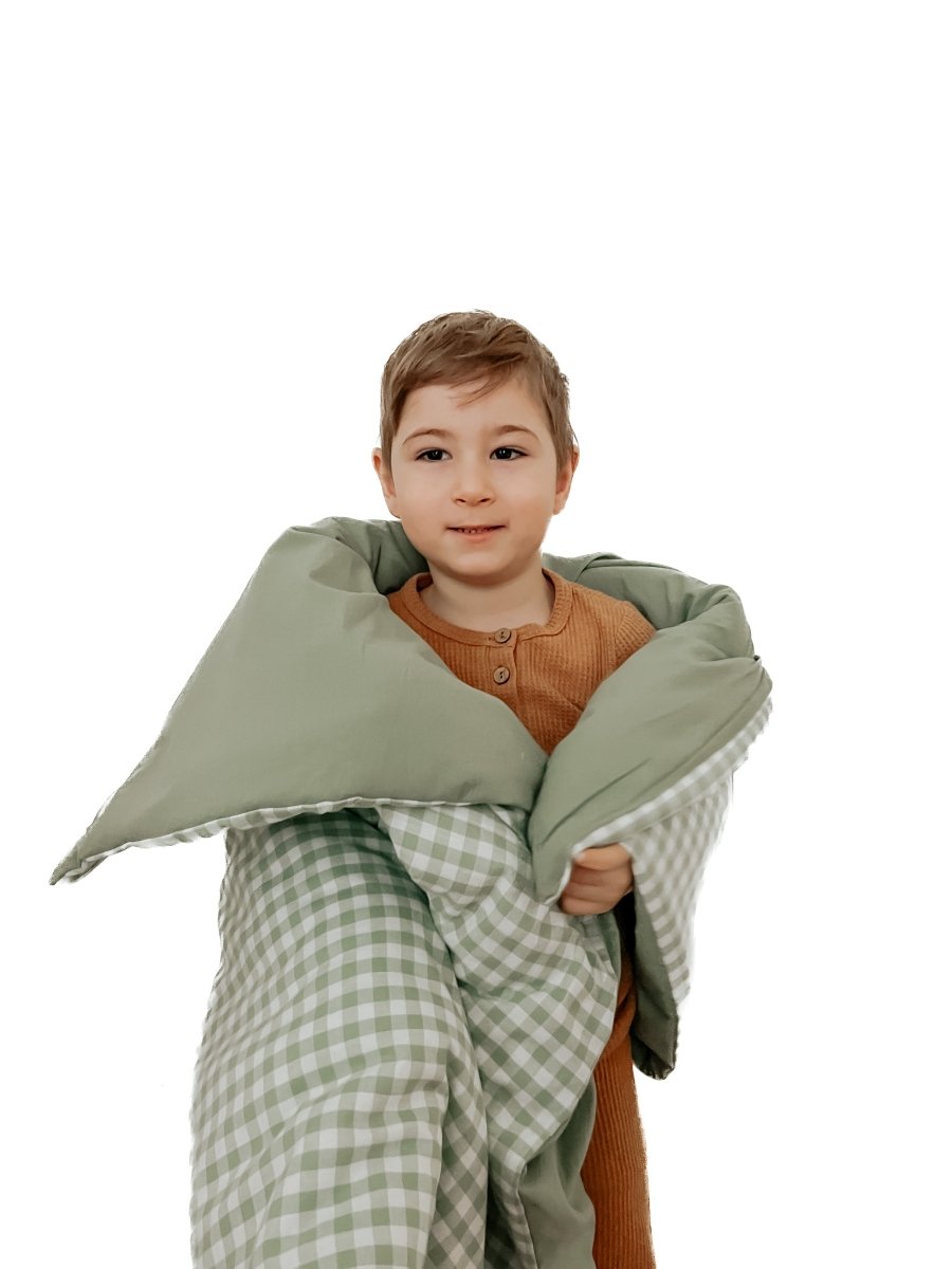 Little Mae & Co Ivy Gingham Quilted Toddler Blanket By Little Mae Co - Everetts Place Boutique - 