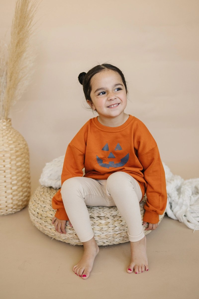 Little Joy Co. Jack O Lantern Oversized Crewneck Sweatshirt Little Joy Co - Everetts Place Boutique - 