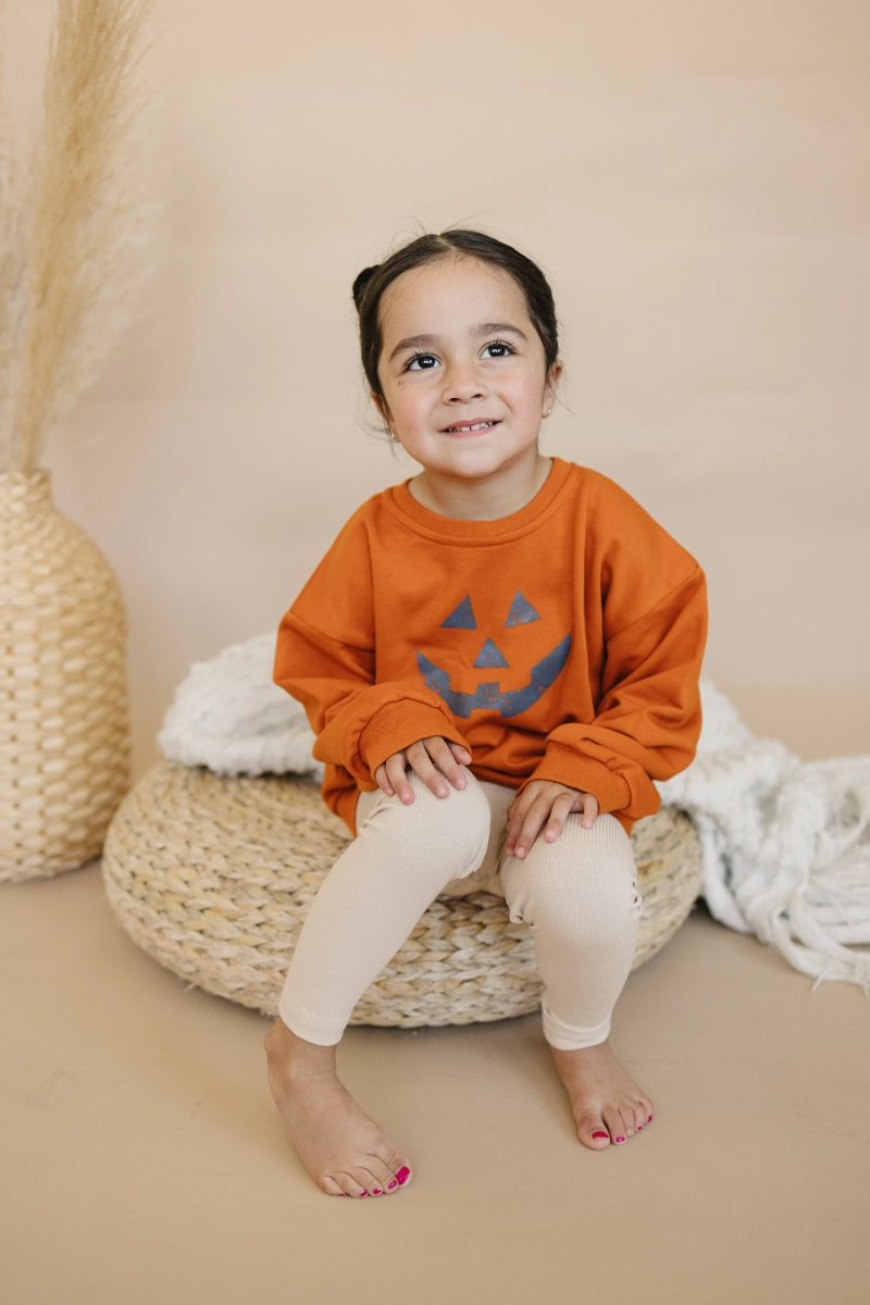 Little Joy Co. Jack O Lantern Oversized Crewneck Sweatshirt Little Joy Co - Everetts Place Boutique - 
