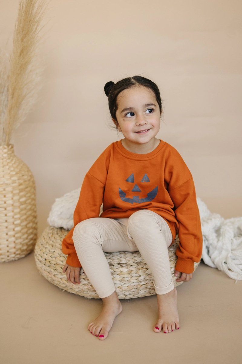 Little Joy Co. Jack O Lantern Oversized Crewneck Sweatshirt Little Joy Co - Everetts Place Boutique - 