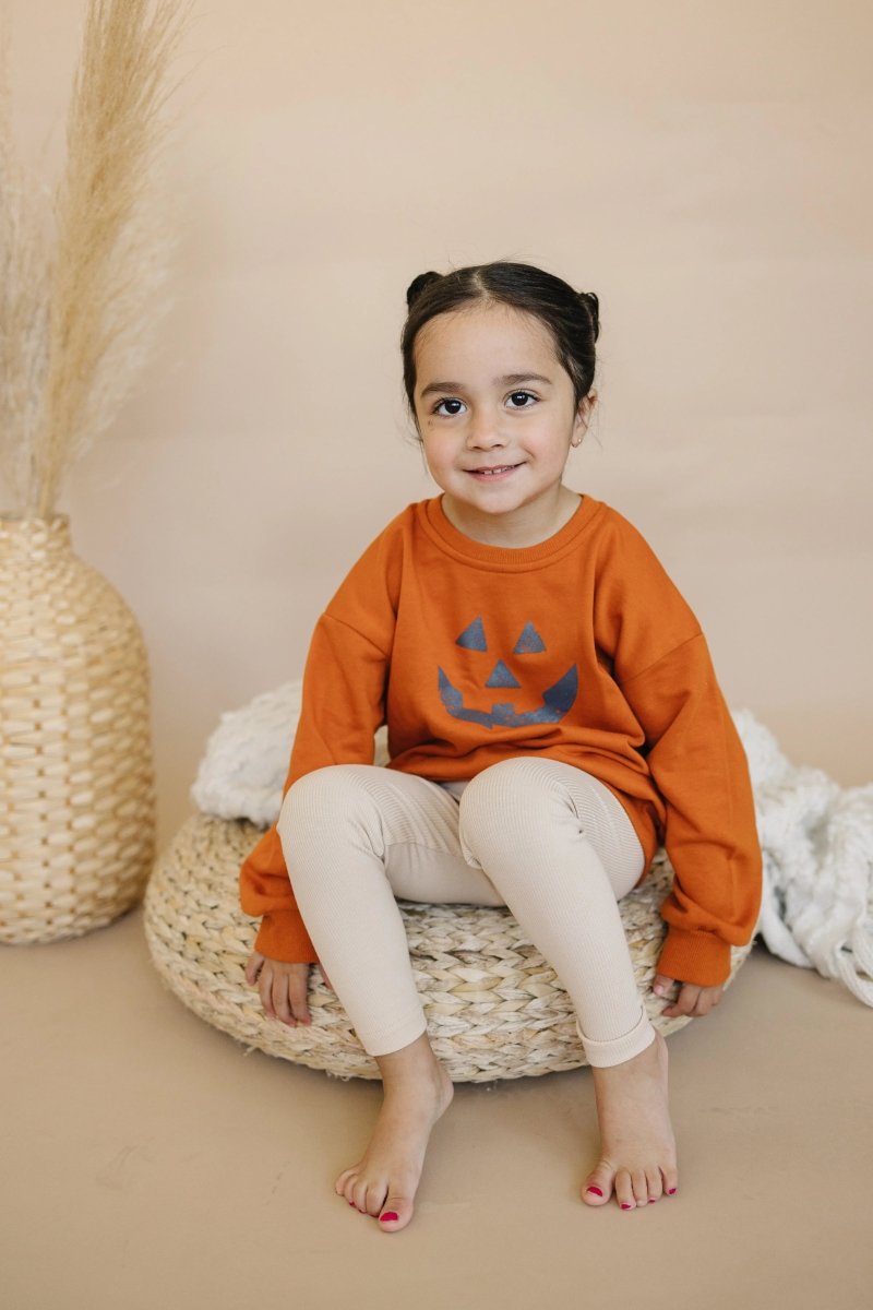 Little Joy Co. Jack O Lantern Oversized Crewneck Sweatshirt Little Joy Co - Everetts Place Boutique - 