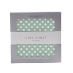 Newcastle Classics Jade Cotton Muslin Crib Sheet with Polka Dots for Standard Mattresses - Furniture > Baby & Toddler Furniture > Crib & Toddler Bed Accessories Cotton Crib Sheet