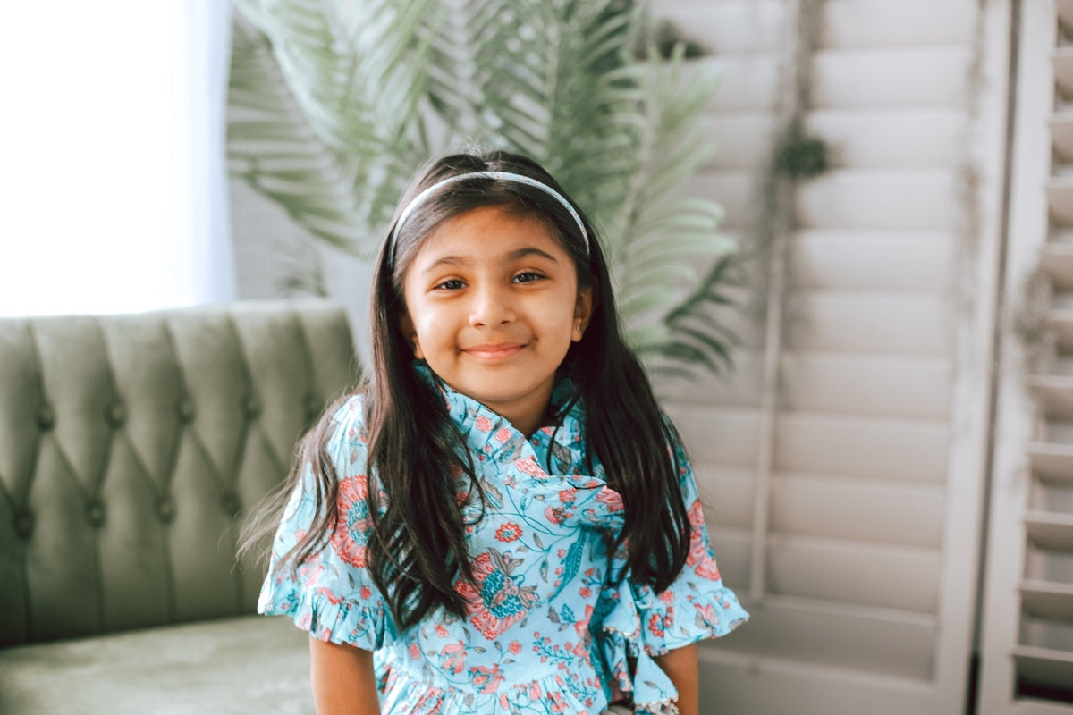 Cotton Little Girls Lehenga Two-Piece Set by Bestaroo