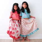 Cotton Two-Piece Set, Janya Lehenga by Bestaroo