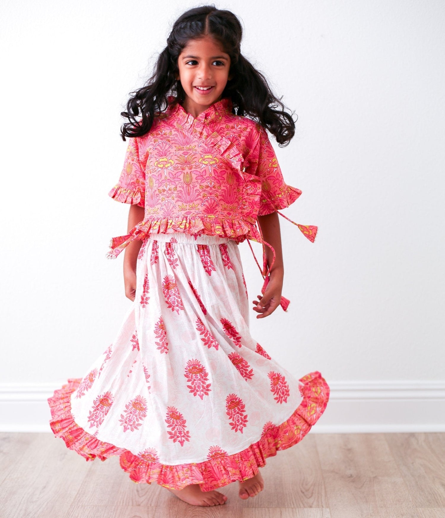 Cotton Two-Piece Set, Janya Lehenga