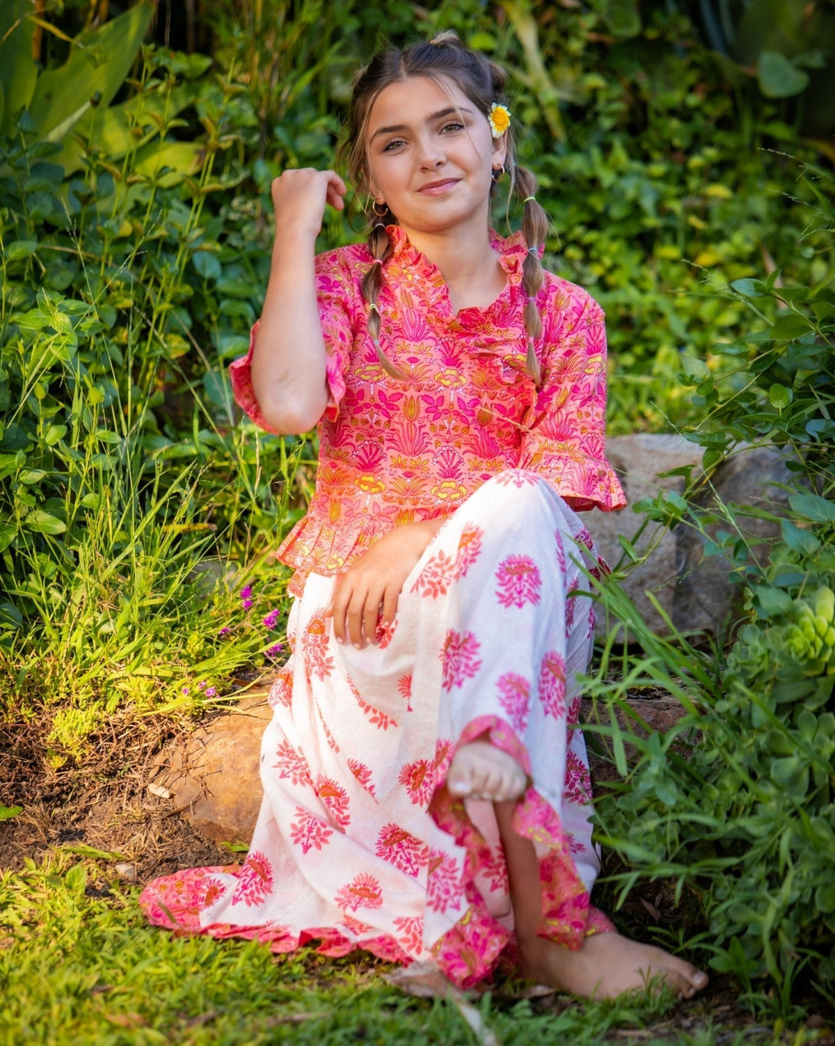 Cotton Two-Piece Set, Janya Lehenga by Bestaroo
