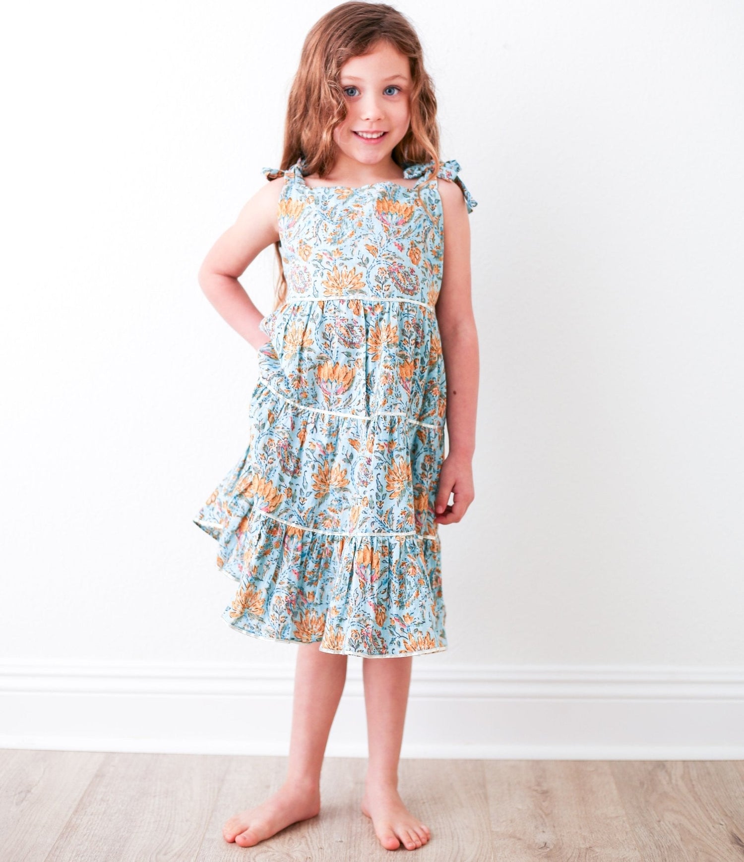 Cotton Dress, Jazmin, Tie Straps