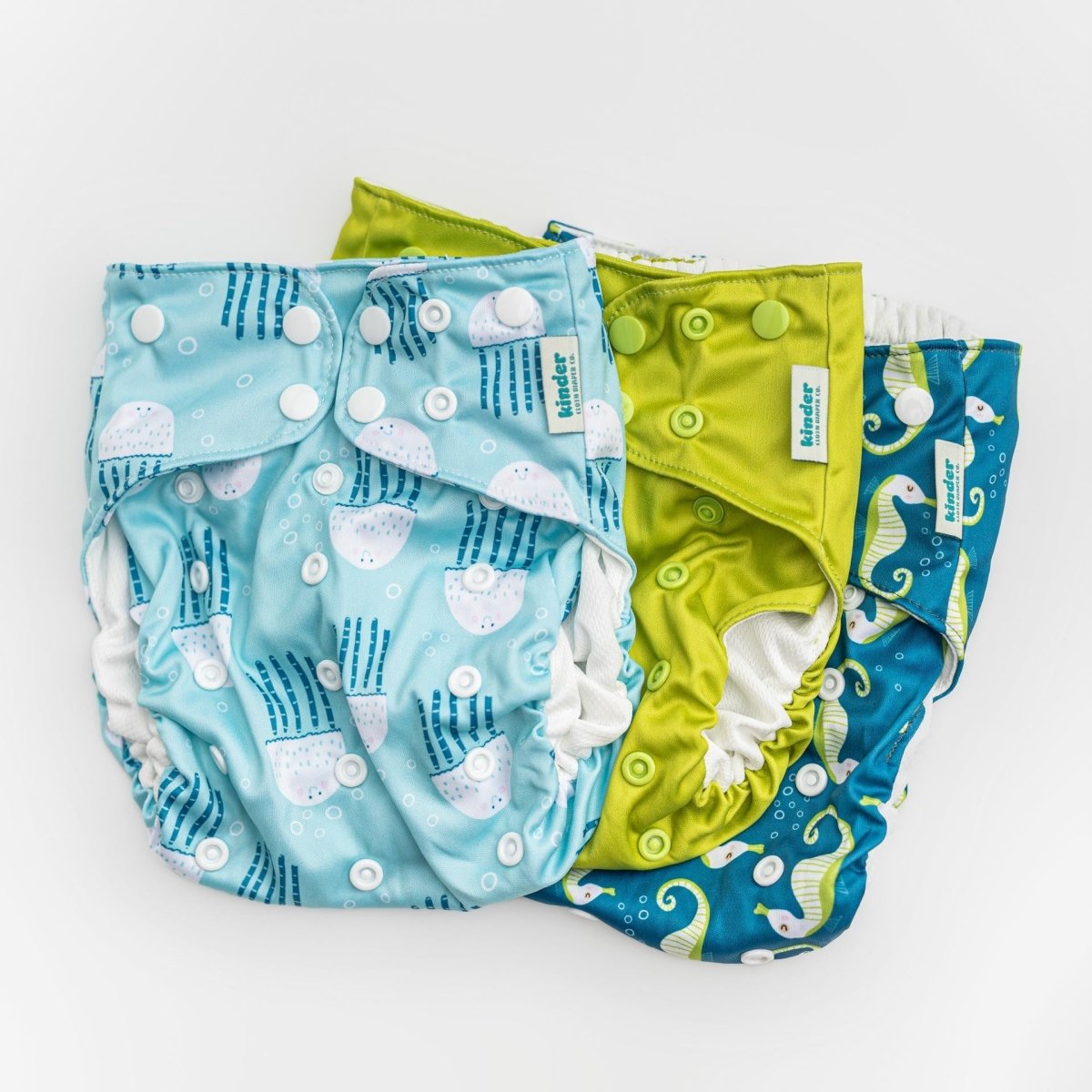 Reusable Swim Diapers with Athletic Wicking Jersey (7 - 60lbs) - Everetts Place Boutique - Swim Diaper
