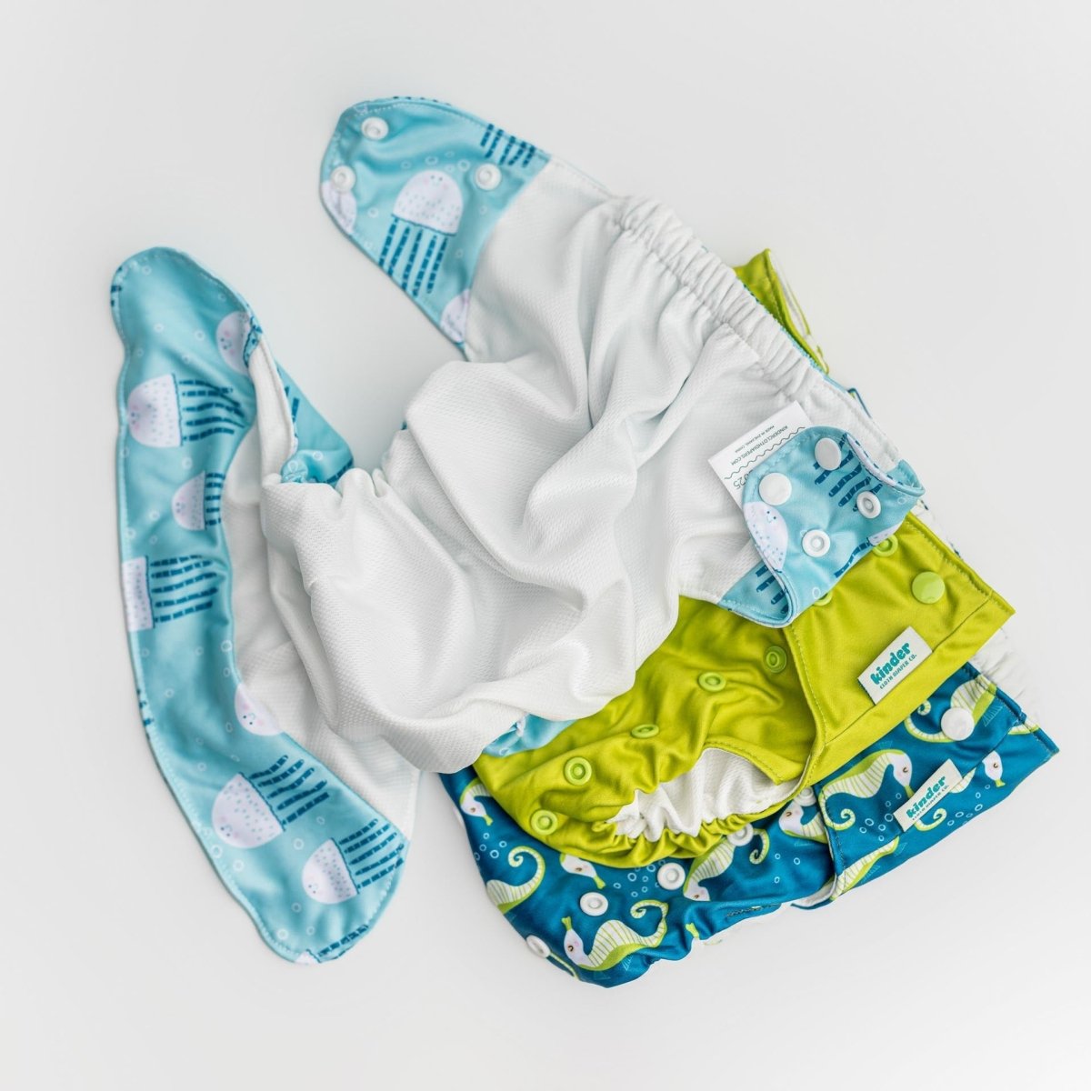 Reusable Swim Diapers with Athletic Wicking Jersey (7 - 60lbs) - Everetts Place Boutique - Swim Diaper