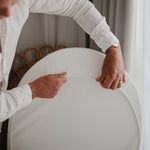 Mushie Stretchy Organic Cotton Bassinet Sheet for Babies with Fully Elastic Edges - Home & Garden > Linens & Bedding > Bedding > Bed Sheets crib sheets