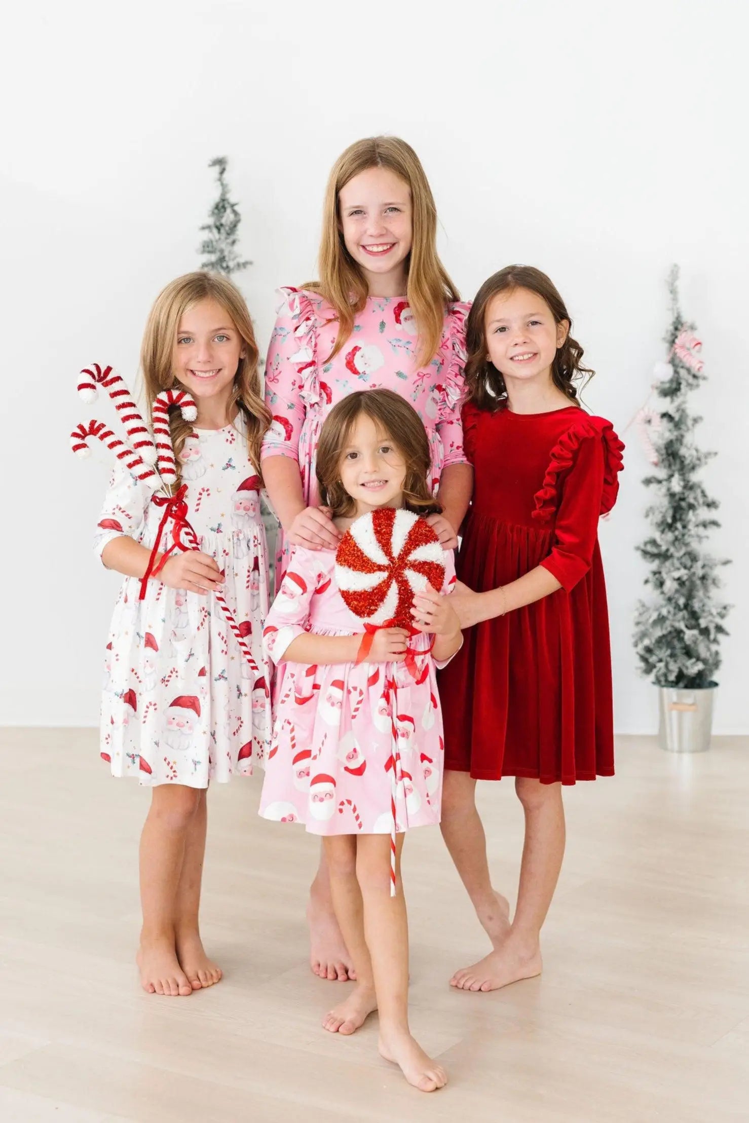 Mila & Rose ® Jingle Bells 3/4 Sleeve Pocket Twirl Dress - 