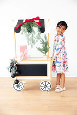 Mila & Rose ® Jingle Saurus L/S Pocket Twirl Dress - 