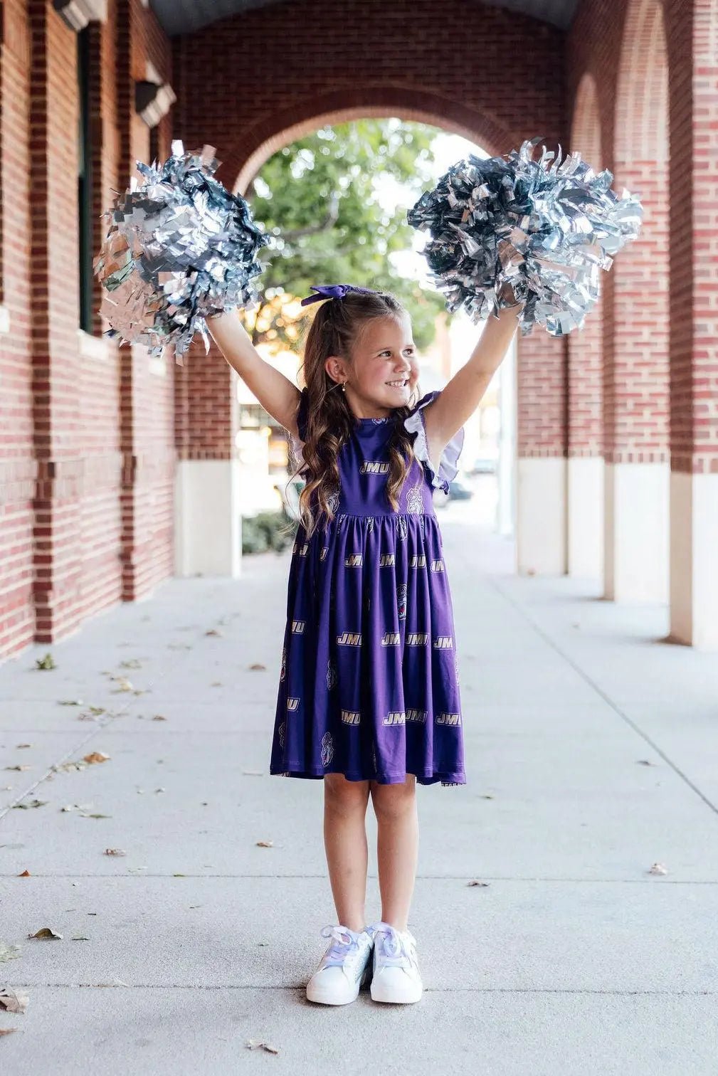 Mila & Rose ® JMU Purple Duke Dog Flutter Twirl Dress - 
