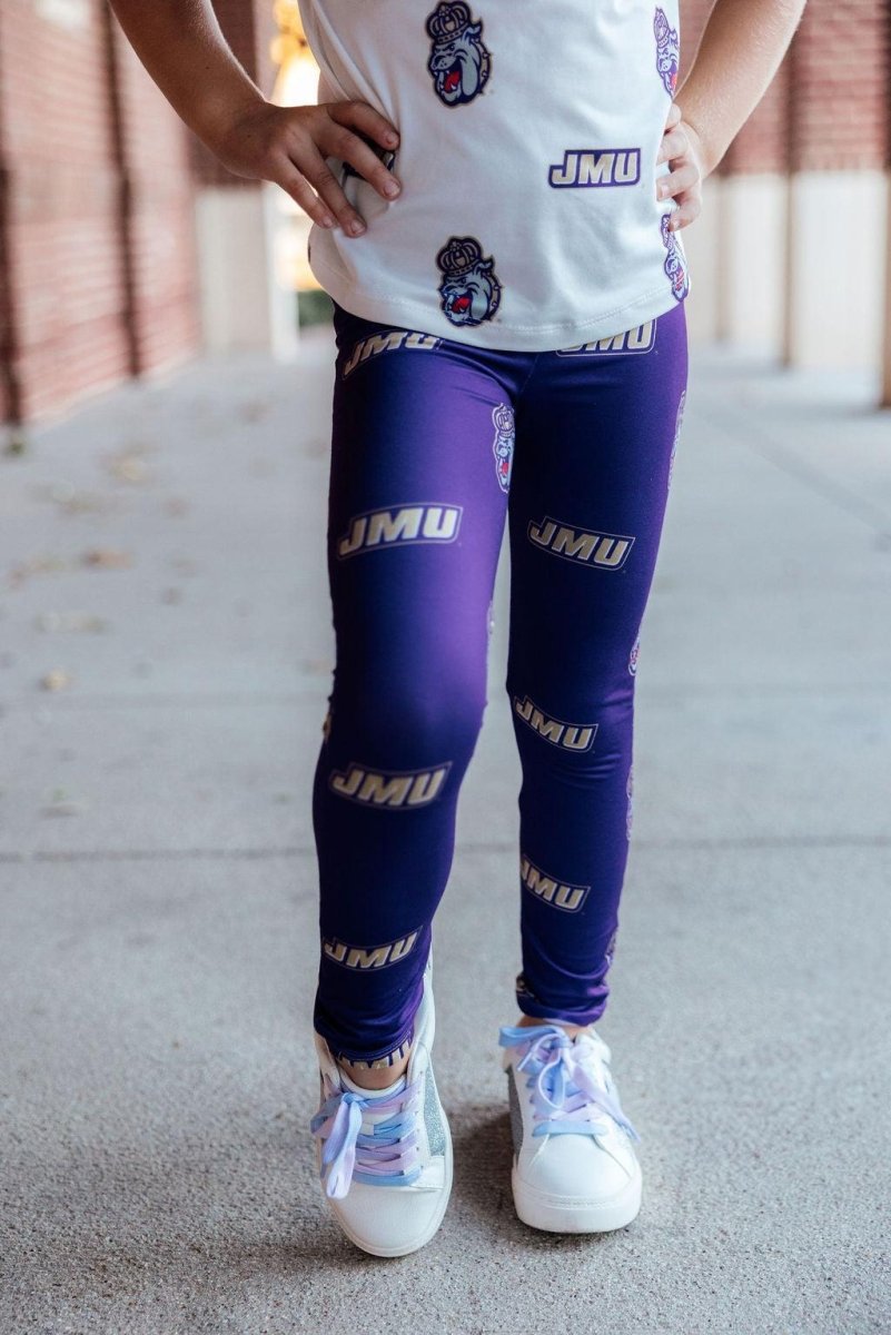 Mila & Rose ® JMU Purple Duke Dog Leggings - 