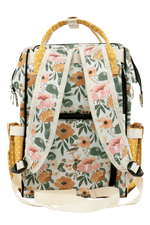 Texas Tushies Josie Floral Diaper Bag Backpack with Stylish Design for Busy Parents - 