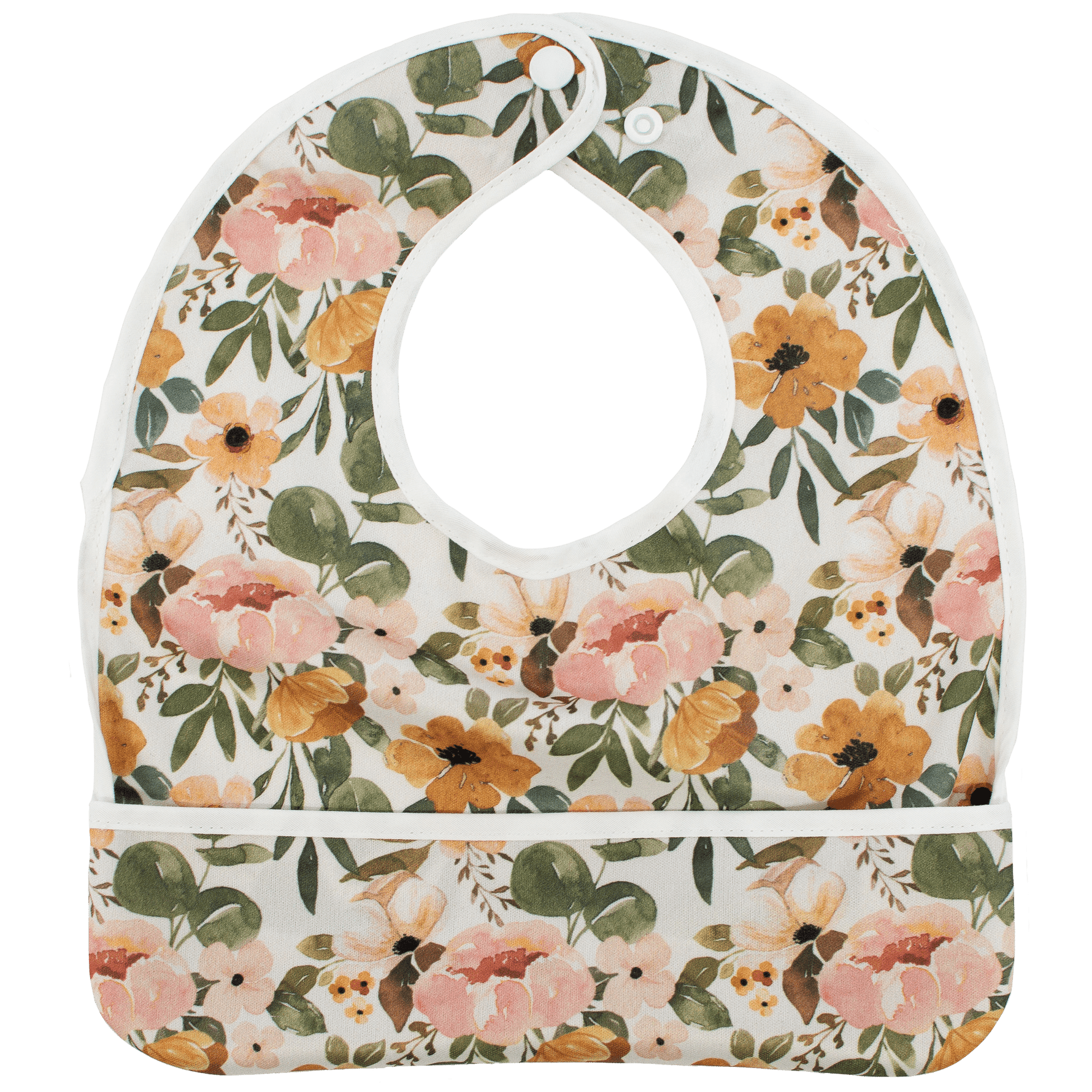 Texas Tushies Josie Floral Baby Bib with Pocket and Machine Washable Design for Infants - Baby & Toddler > Nursing & Feeding > Bibs Baby & Toddler Clothing