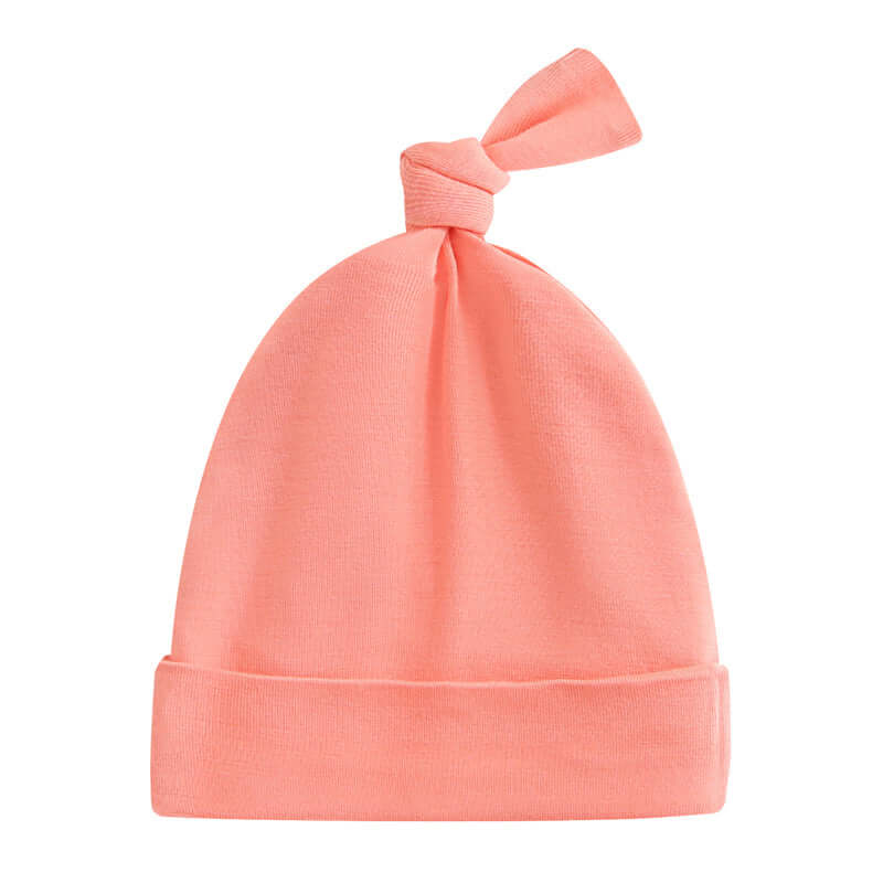 Luxie Charm Joyful Coral Baby Beanie Hat - Everetts Place Boutique - 