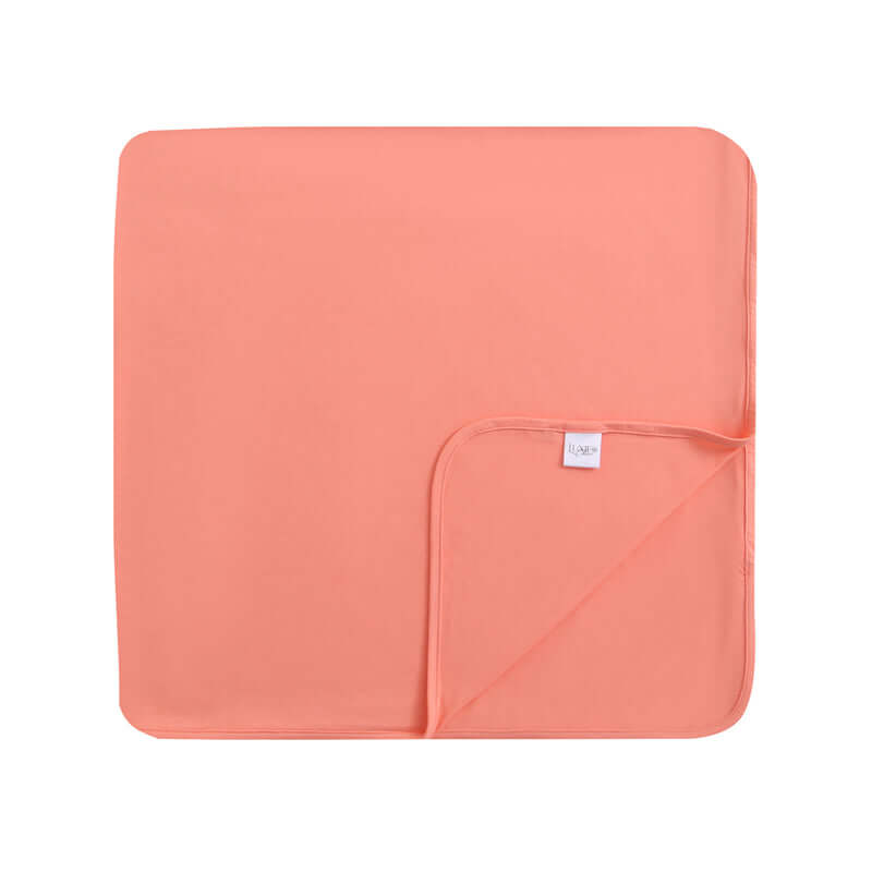Luxie Charm Joyful Coral Bamboo Swaddle Blanket - Everetts Place Boutique - 