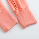 Luxie Charm Joyful Coral Zippered Baby Romper - Everetts Place Boutique - 