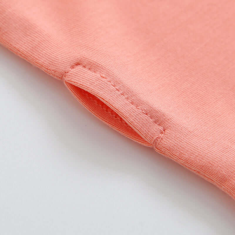 Luxie Charm Joyful Coral Zippered Baby Romper - Everetts Place Boutique - 