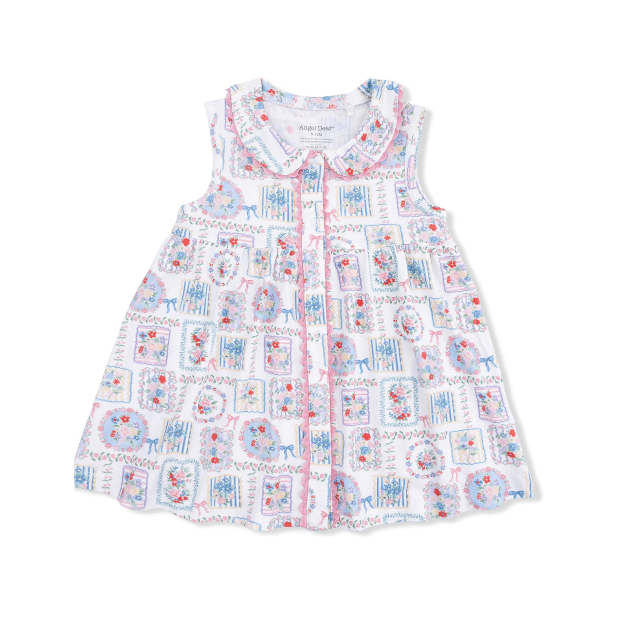 Angel Dear Julep's Floral Patchwork - Jill Dress Sleeveless with Bloomer - 
