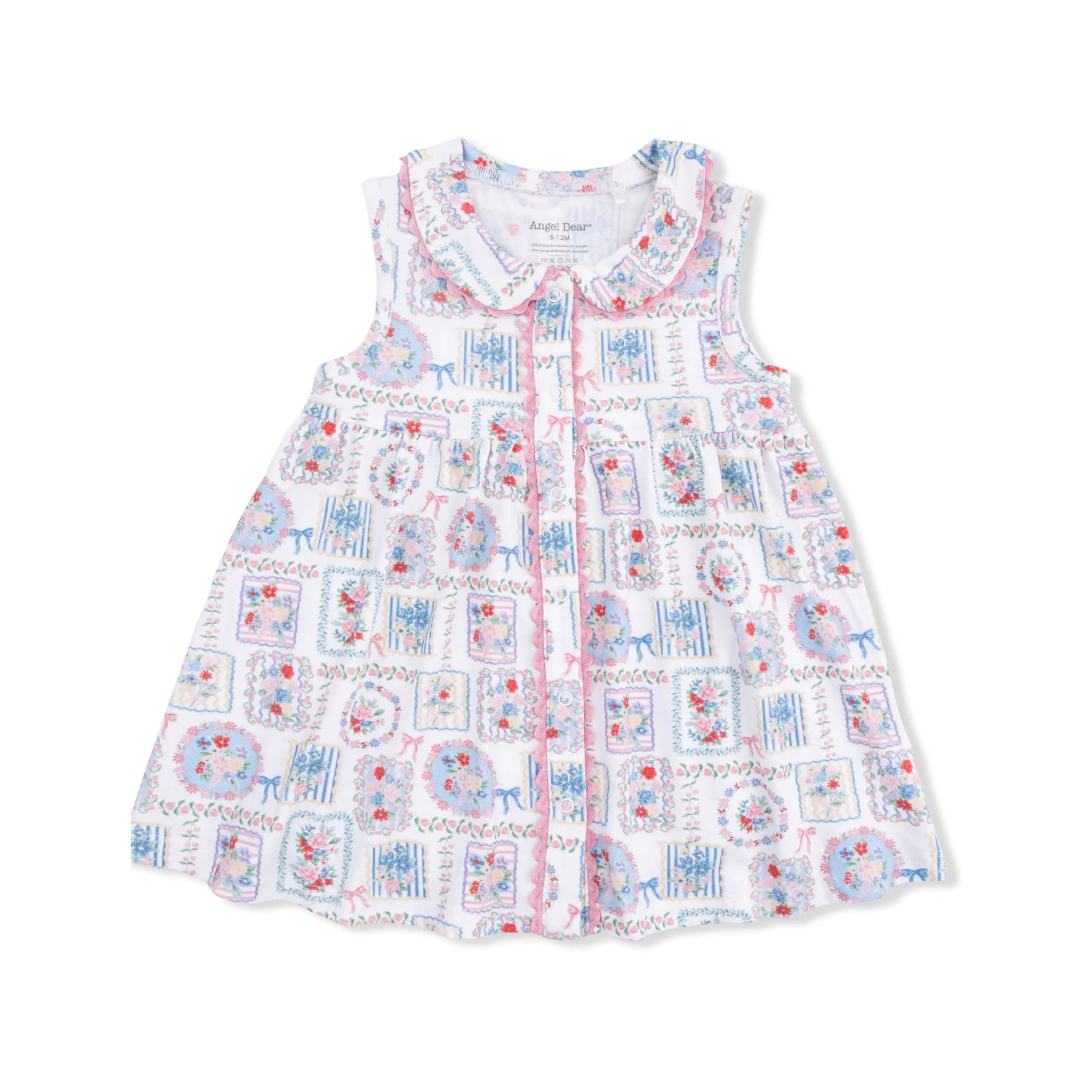 Angel Dear Julep's Floral Patchwork - Jill Dress Sleeveless with Bloomer - 