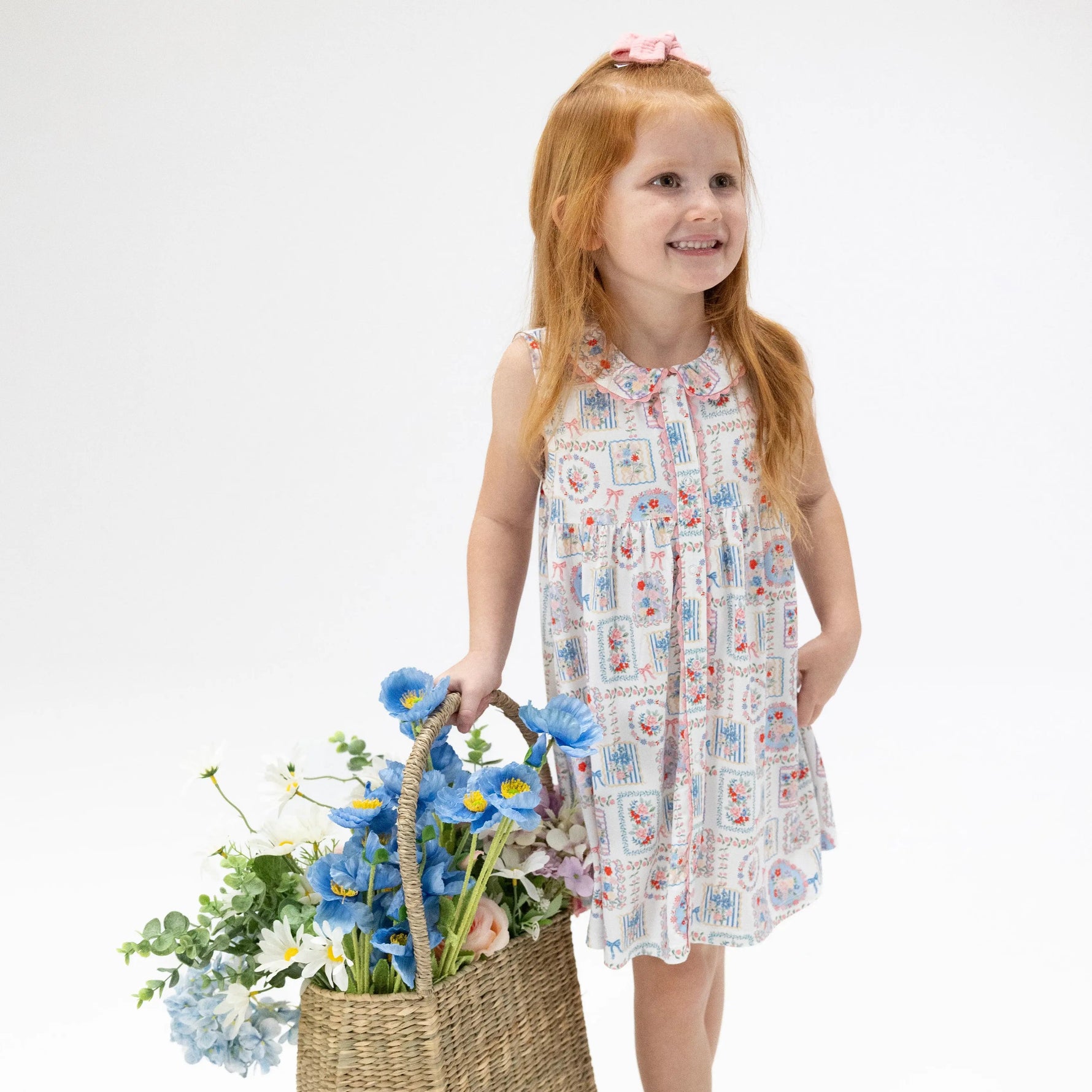 Angel Dear Julep's Floral Patchwork - Jill Dress Sleeveless with Bloomer - 