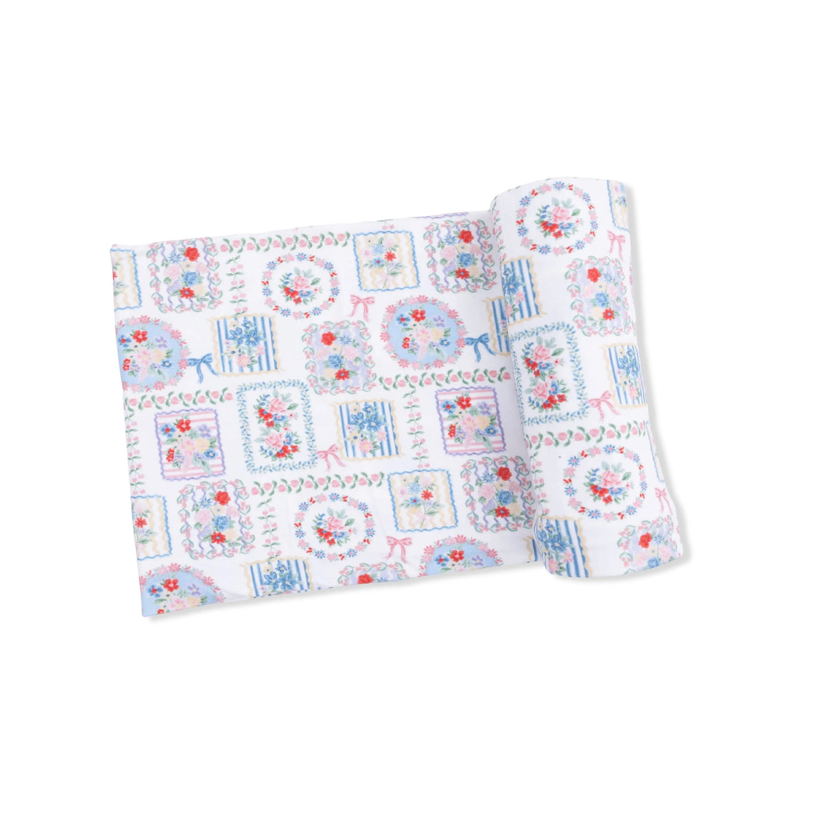 Angel Dear Julep's Floral Patchwork - Swaddle Blanket - 