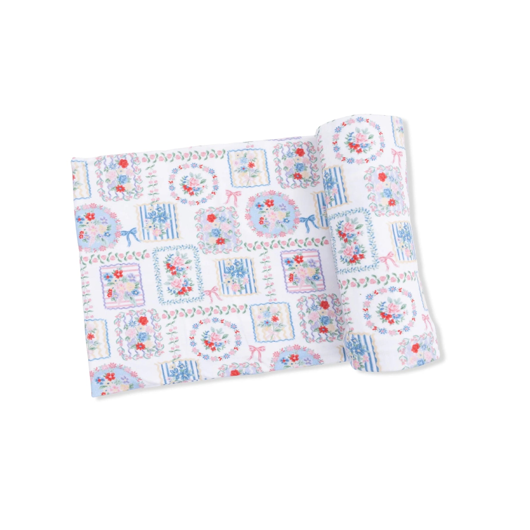 Angel Dear Julep's Floral Patchwork - Swaddle Blanket - 