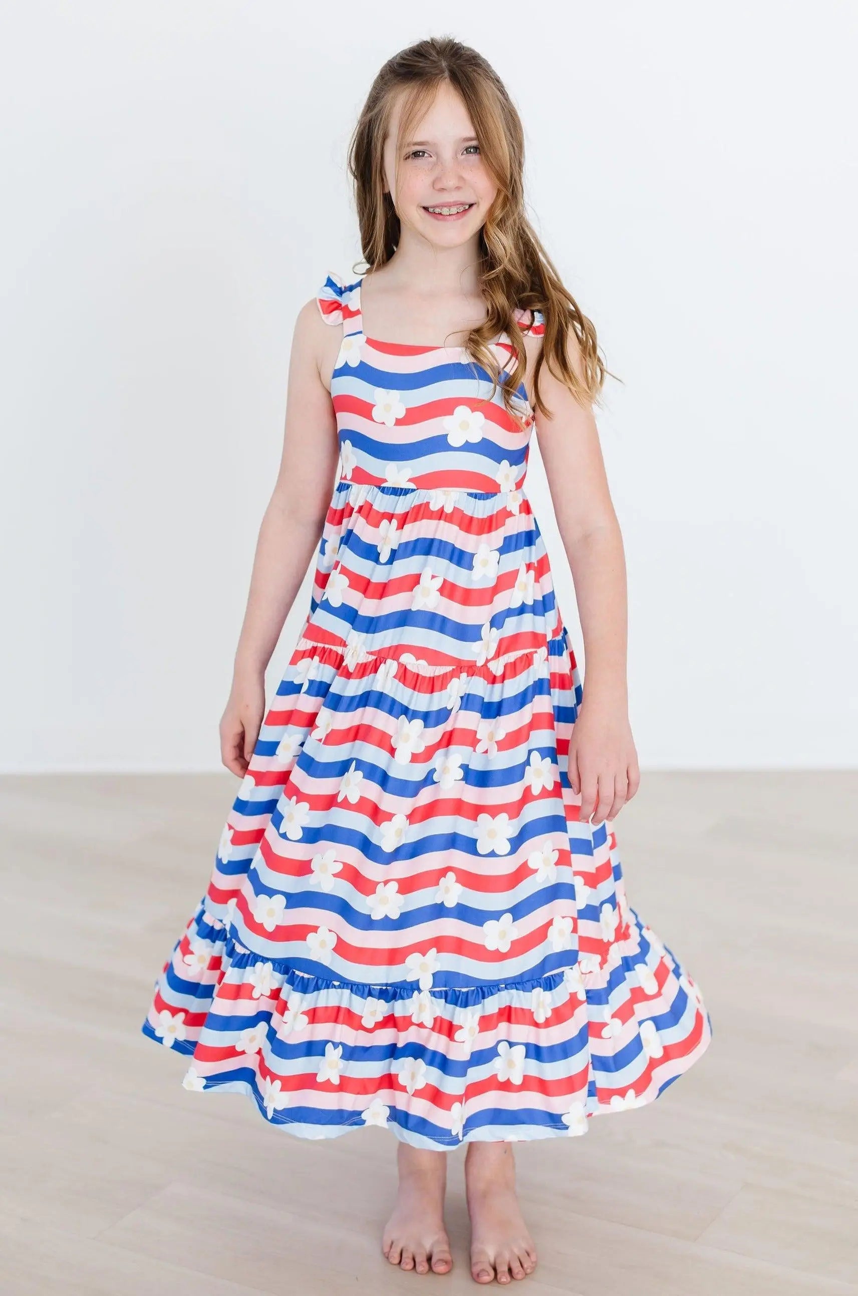 Mila & Rose ® July Vibes Ruffle Maxi Dress - 