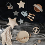 Mushie Star Lovey Blanket Made From 100 Percent Organic Cotton Soft Colors - Home & Garden > Linens & Bedding > Bedding > Blankets Blanket